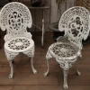 Pamono Set of Cast Aluminium Garden Chairs with Original Paint> Garden Seating