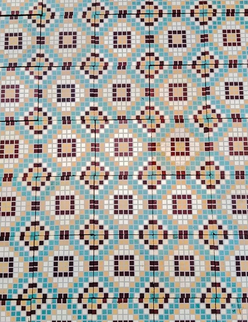 Best Pamono Set of Cementine Tiles in Ceramic, 1890s, Set of 31