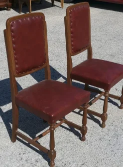 Clearance Pamono Set of Chairs with Seat and Back in Red Leather, Italy, 1980
