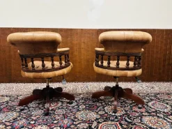 Pamono Set of Chesterfield English Captain Chairs> Office Chairs