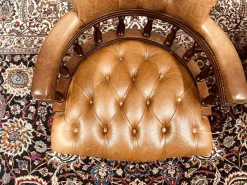 Pamono Set of Chesterfield English Captain Chairs> Office Chairs