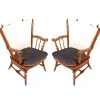 Pamono Set of Chiavari Chestnut Rocking Chairs with Springs, 1930s> Rocking Chairs