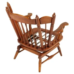 Pamono Set of Chiavari Chestnut Rocking Chairs with Springs, 1930s><noscript><img width=