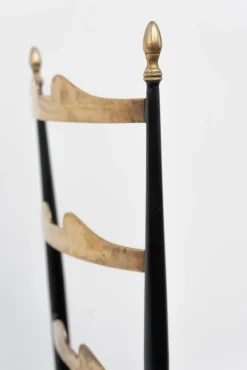 Pamono Set of Chiavarine Chairs in Brass and Metal, 1950s><noscript><img width=