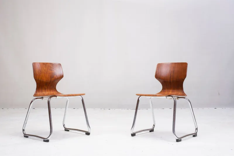 Clearance Pamono Set of Children's Chairs by Adam Stegner for Flötotto, 1970s