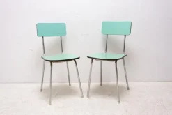 Pamono Set of Czechoslovak Cafe Chairs in Formica, 1960s