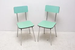 Pamono Set of Czechoslovak Cafe Chairs in Formica, 1960s