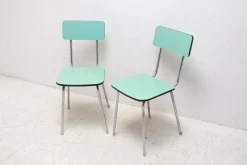 Pamono Set of Czechoslovak Cafe Chairs in Formica, 1960s