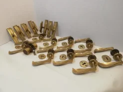 Discount Pamono Set of Door and Window Handles by Atelier Bonomi Torino, Italy, 1950s, Set of 45, Set of 45