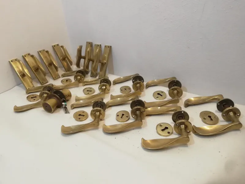 Discount Pamono Set of Door and Window Handles by Atelier Bonomi Torino, Italy, 1950s, Set of 45, Set of 45