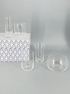 Pamono Set of Drinking Glasses by Joe Colombo for Progetti, in the Original Packaging, Italy 1960s, Set of 5> Glassware