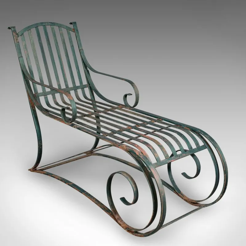 Outlet Pamono Set of English Garden Loungers, 1910s