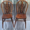 Hot Pamono Set of English Windsor Chairs in Elm Wood, 1890s, Set of 2