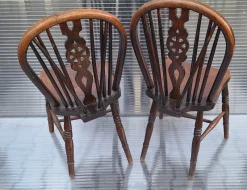Hot Pamono Set of English Windsor Chairs in Elm Wood, 1890s, Set of 2
