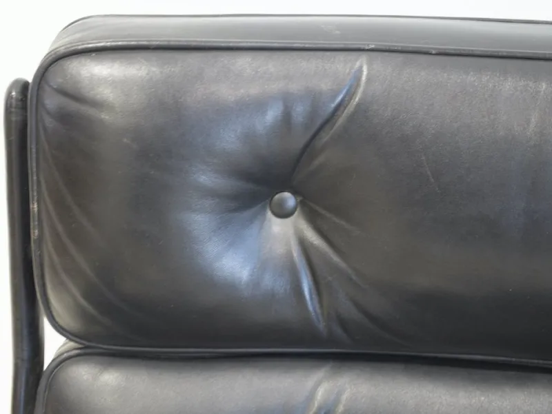 Clearance Pamono Set of Executive Chairs in Black Leather by Charles and Ray Eames, 1960s