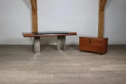 Clearance Pamono Set of Executive Desk and Credenza by Hans von Klier for Skipper, Italy, 1972
