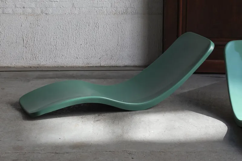 Hot Pamono Set of Fiberglass Sunbeds by Charles Zublena