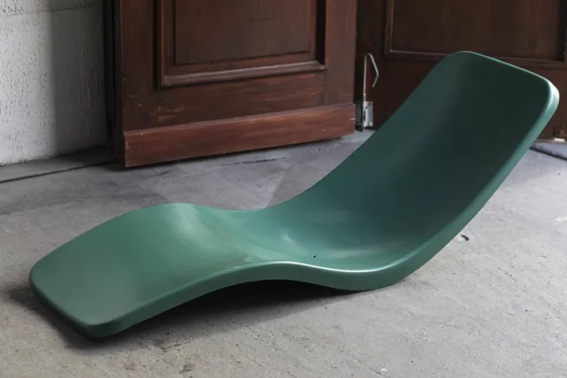 Hot Pamono Set of Fiberglass Sunbeds by Charles Zublena