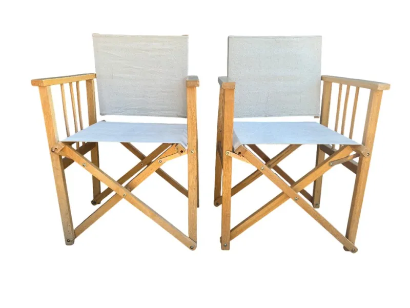 Pamono Set of Folding Directors Chairs> Garden Seating