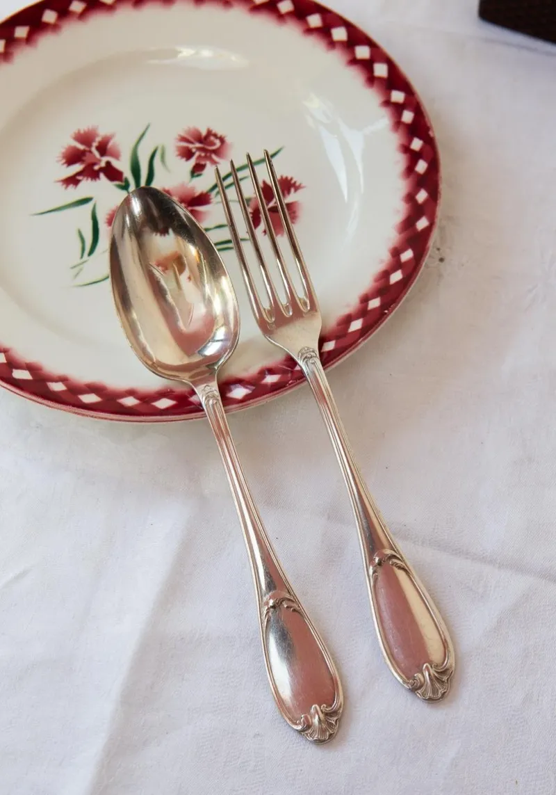 Pamono Set of French Cutlery by Ercuis, Set of 12> Cutlery & Serving Utensils