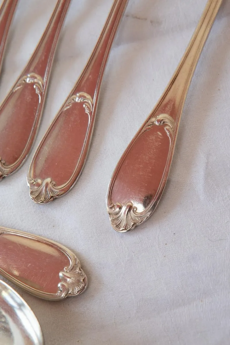 Pamono Set of French Cutlery by Ercuis, Set of 12> Cutlery & Serving Utensils
