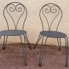Best Pamono Set of Garden Chairs in Wrought Iron