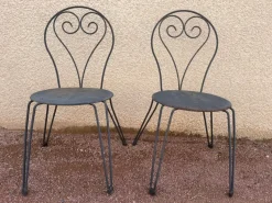 Best Pamono Set of Garden Chairs in Wrought Iron
