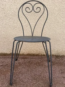Best Pamono Set of Garden Chairs in Wrought Iron