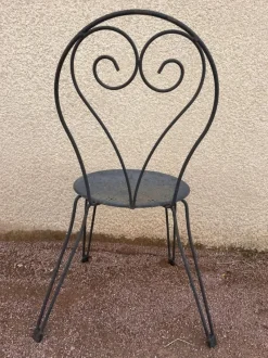 Best Pamono Set of Garden Chairs in Wrought Iron