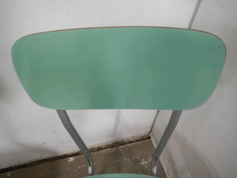 Sale Pamono Set of Green Formica Chairs, 1960s