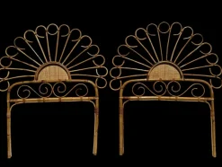 Best Pamono Set of Headboard in Bamboo and Rattan, Handcrafted Côte Dazur, France, 1960s