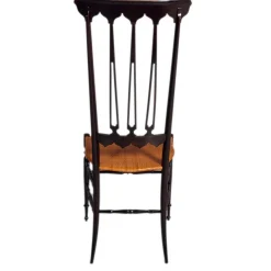 Pamono Set of High Back Chiavarina Chair by Gio Ponti for Sac Chiavari, 1950s> Side Chairs & Dining Chairs