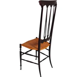Pamono Set of High Back Chiavarina Chair by Gio Ponti for Sac Chiavari, 1950s><noscript><img width=