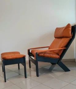 Pamono Set of Inca Chaise Longue and Ottoman by Peter Opsvik for Westnofa, 1970s><noscript><img width=