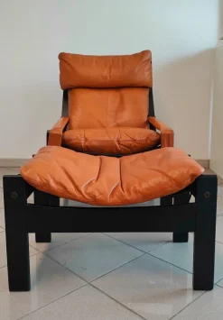 Pamono Set of Inca Chaise Longue and Ottoman by Peter Opsvik for Westnofa, 1970s><noscript><img width=