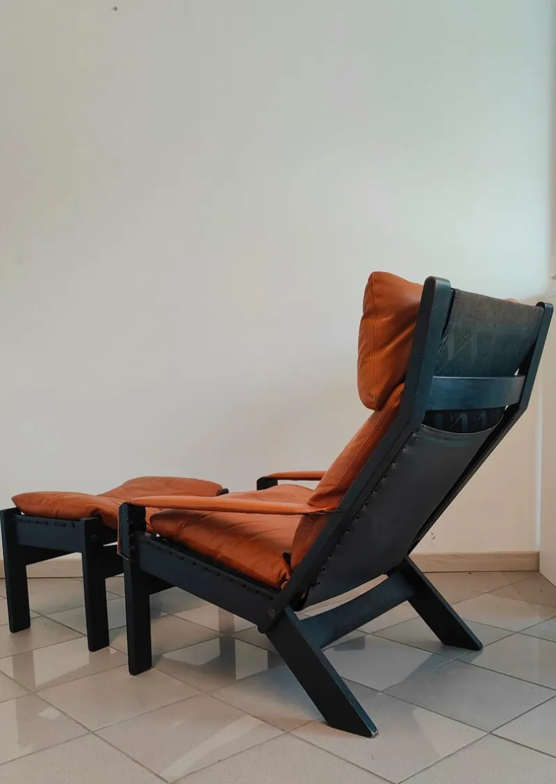Pamono Set of Inca Chaise Longue and Ottoman by Peter Opsvik for Westnofa, 1970s> Daybeds & Chaises Lounges