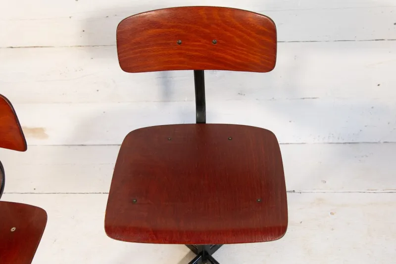 Pamono Set of Industrial School Chairs, 1960s> Children's Chairs