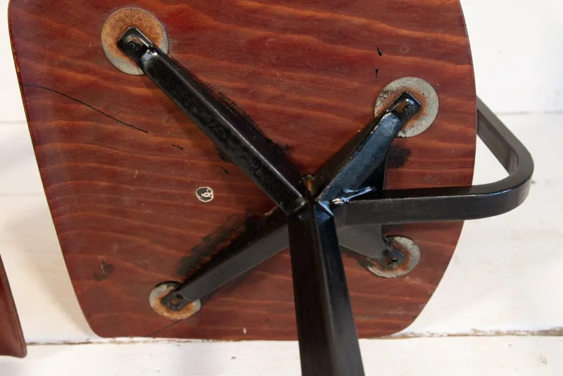 Pamono Set of Industrial School Chairs, 1960s> Children's Chairs