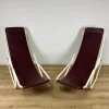 Pamono Set of Italian Painted Iron and Leather Deckchairs, 1950s> Daybeds & Chaises Lounges