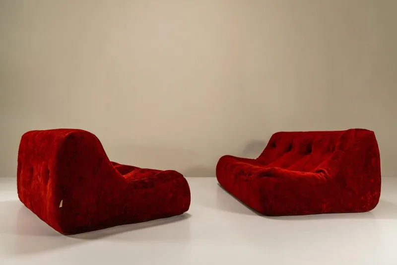 Discount Pamono Set of Kali 3-Seater and 2-Seater Sofa by Michel Ducaroy for Ligne Roset, France, 1970s