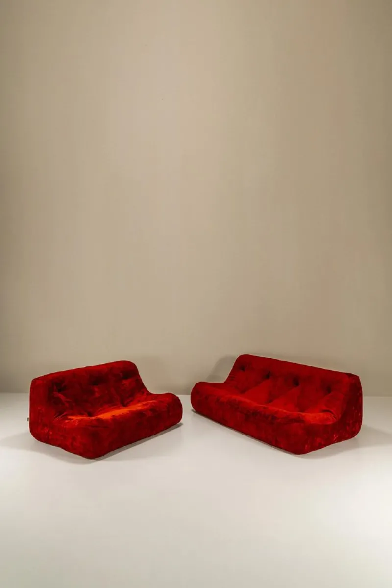 Discount Pamono Set of Kali 3-Seater and 2-Seater Sofa by Michel Ducaroy for Ligne Roset, France, 1970s