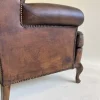 Clearance Pamono Set of Leather Sofa and Chair, Portugal, 1960s