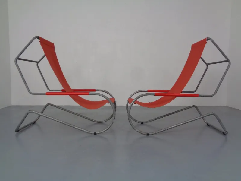 Online Pamono Set of Lido Sun Lounger by Battista & Gino Giudici for Wohnbedarf, 1999
