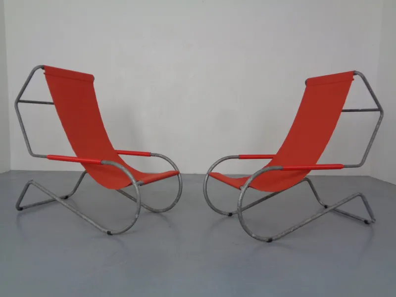 Online Pamono Set of Lido Sun Lounger by Battista & Gino Giudici for Wohnbedarf, 1999