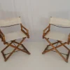 Pamono Set of McGuire Director's Chairs, 1950s