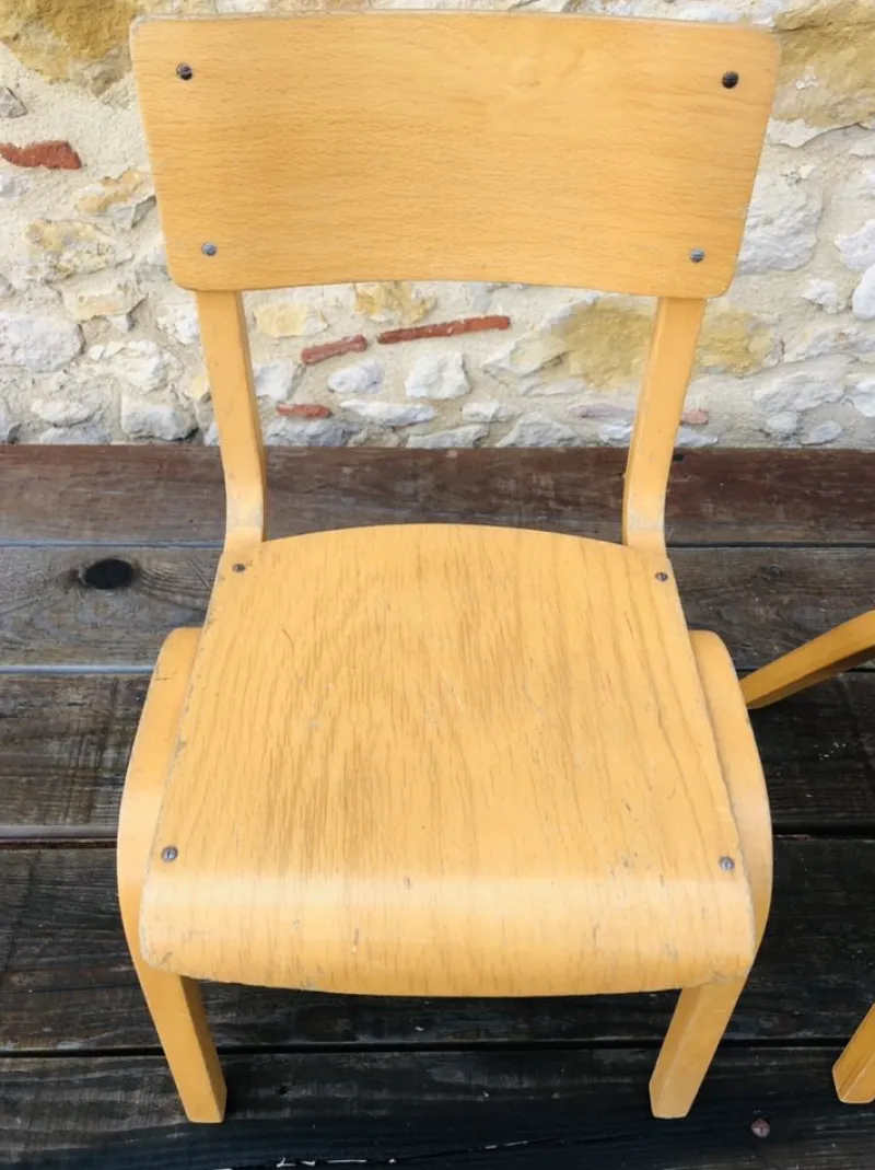 Pamono Set of Mid-Century Bentwood Children Chairs