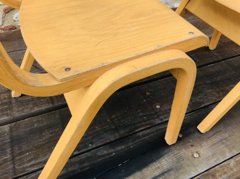 Pamono Set of Mid-Century Bentwood Children Chairs