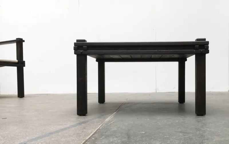 New Pamono Set of Mid-Century Farmer Series Chair & Table Set by Gerd Lange for Bofinger, 1960s