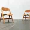 Hot Pamono Set of Mid-Century German SE 18 Children Folding Chairs by Egon Eiermann for Wilde+spieth, 1950s