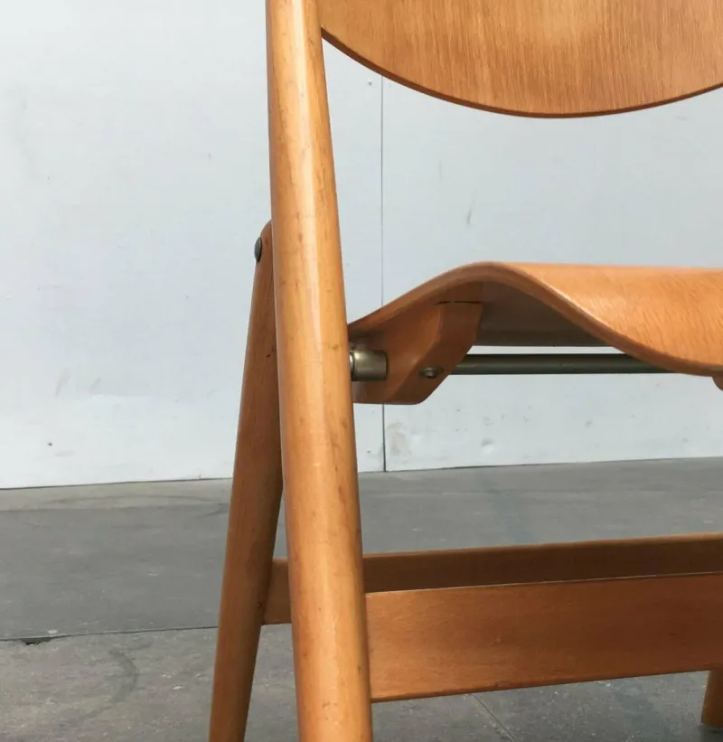 Hot Pamono Set of Mid-Century German SE 18 Children Folding Chairs by Egon Eiermann for Wilde+spieth, 1950s